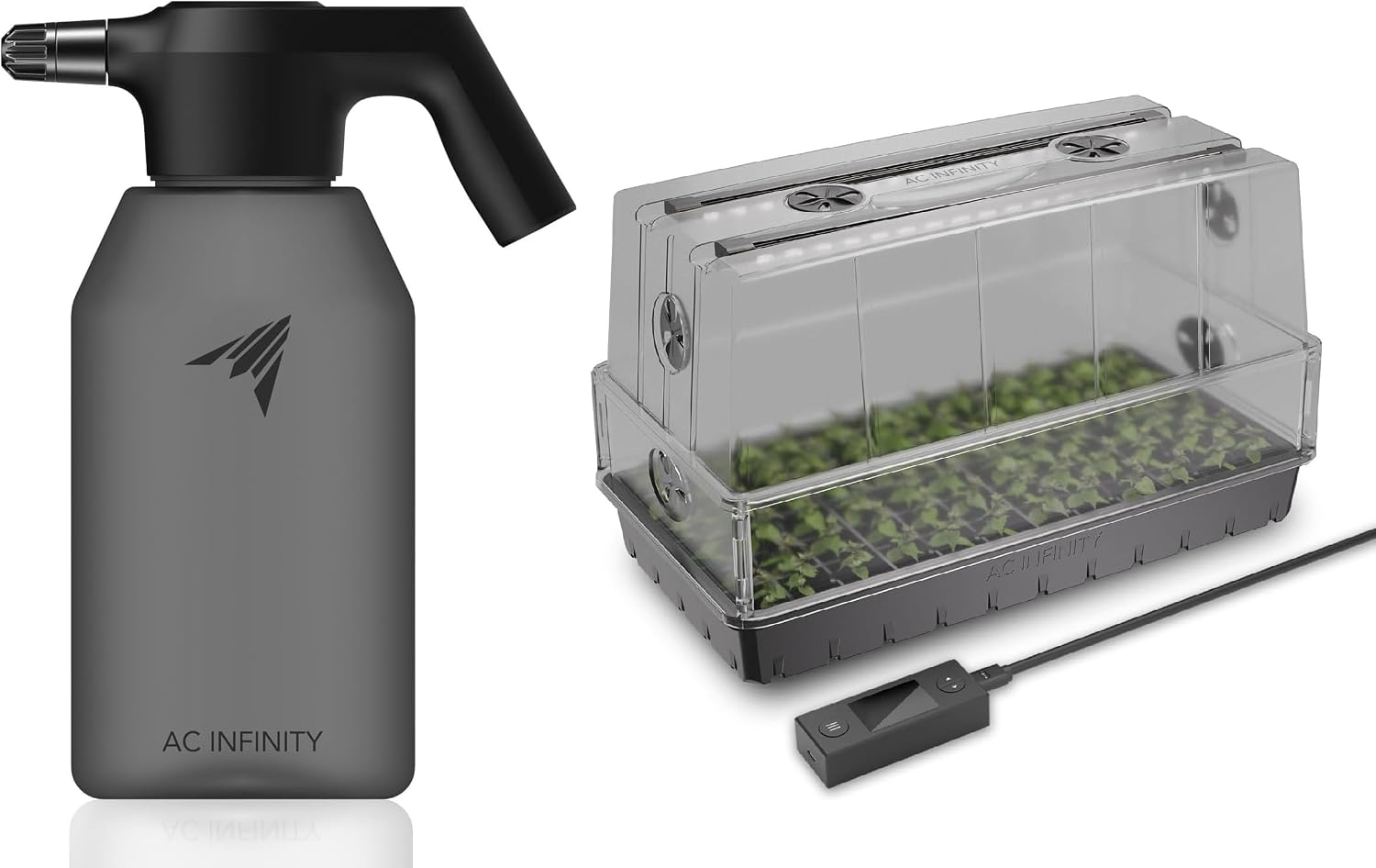 Humidity Dome Kit - Automatisches Sprühgerät & 6x12 Saatgut-Anzucht-Set: 2L