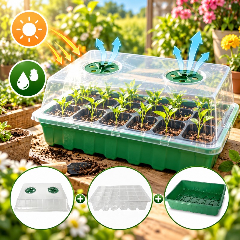 10 Stück Anzuchtschalen mit tr – Humidity Dome Kit Bewertung und Preis